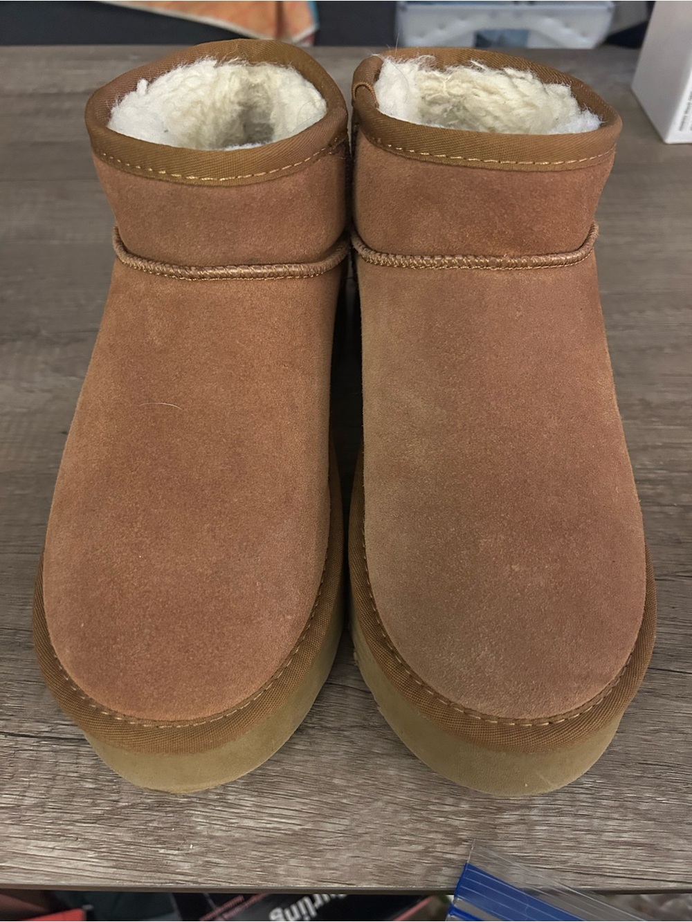 UGG Platform Boots in Chestnut